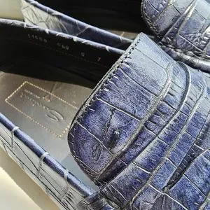 Santoni | Shoes | Santoni Italian Leather Crocodile Blue  display picture 1